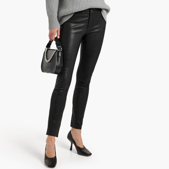 PAIGE Verdugo Leather Ultra Skinny Jean
